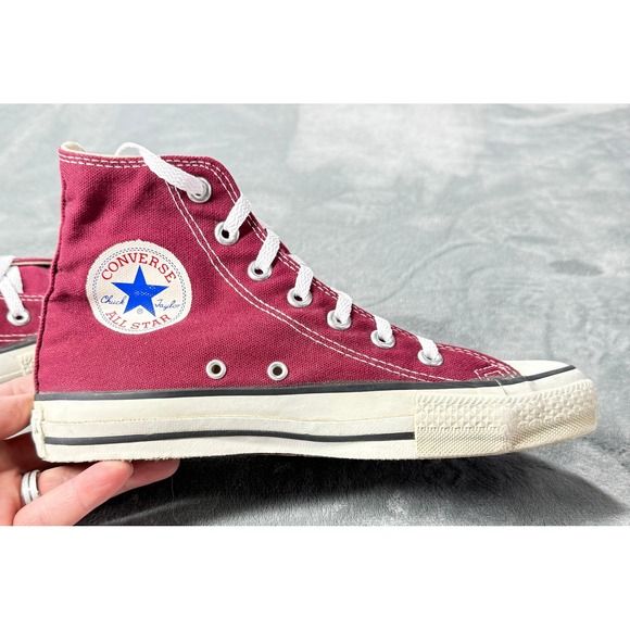 Vintage Converse All Star Shoes Mens Size 5.5 High Top Made USA 80s Sneakers - Picture 5 of 12